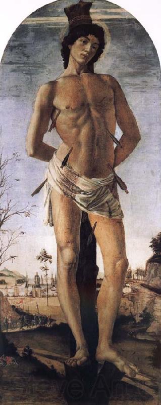 Sandro Botticelli San Sebastian Norge oil painting art